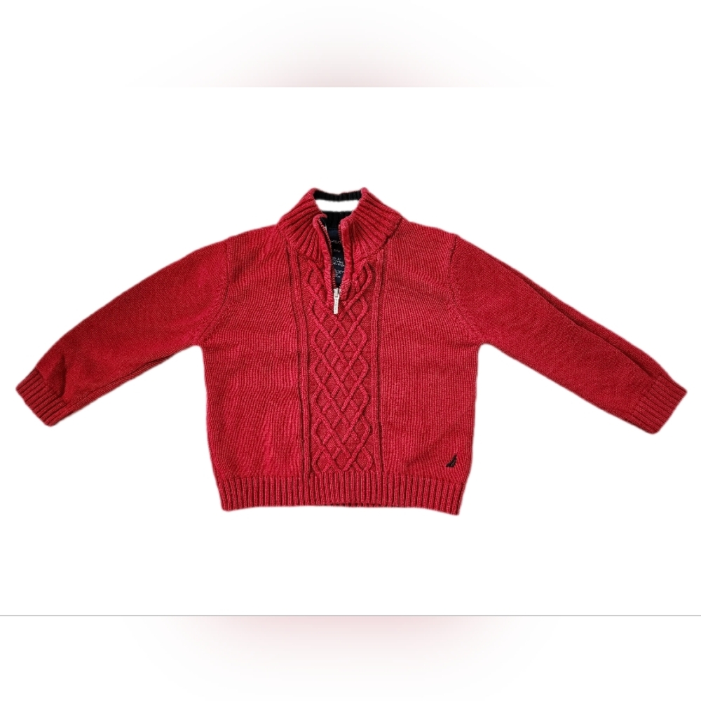 Nautica Kids Cherry Red Knit Sweater